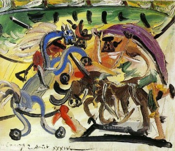 Bullfight 5 1934 cubism Pablo Picasso Ölgemälde